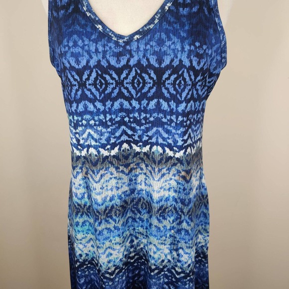 Karen Kane Blue Patterned Dress - Picture 4 of 10